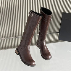 Unique Pointed Toe Comfortable Knee High Boots