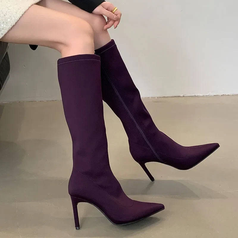 Trendy Stylish Comfortable Feminine Unique Elegant Chic Knee High Boots