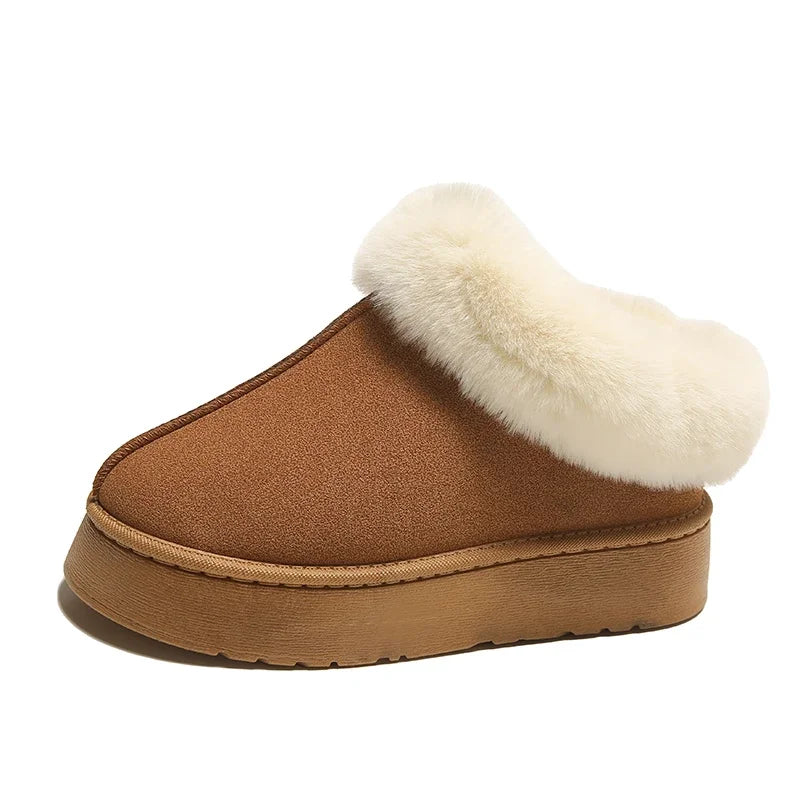Faux Fur Non-Slip Warm Short Comfortable Platform Snow Boot