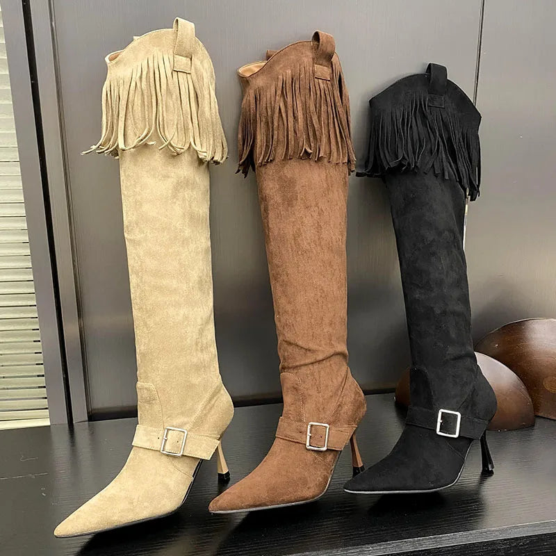 Elegant Stylish Unique Chic Comfortable Knee High Boots