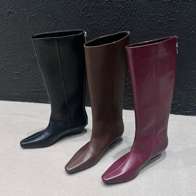 Elegant Comfortable Unique Stylish Chic Versatile Knee High Boots