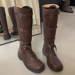 Slip-On Stylish Pointed Toe Knee High Boots