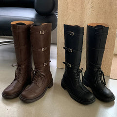 Slip-On Stylish Pointed Toe Knee High Boots