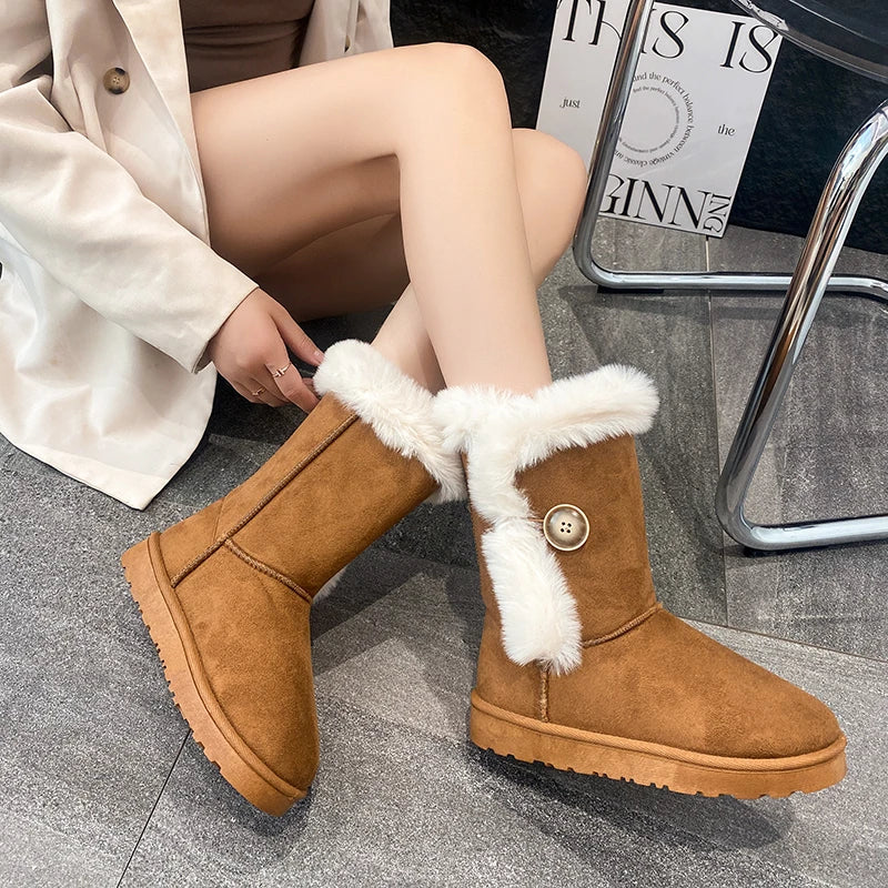 Warm Casual Versatile Mid-Calf Snow Boot