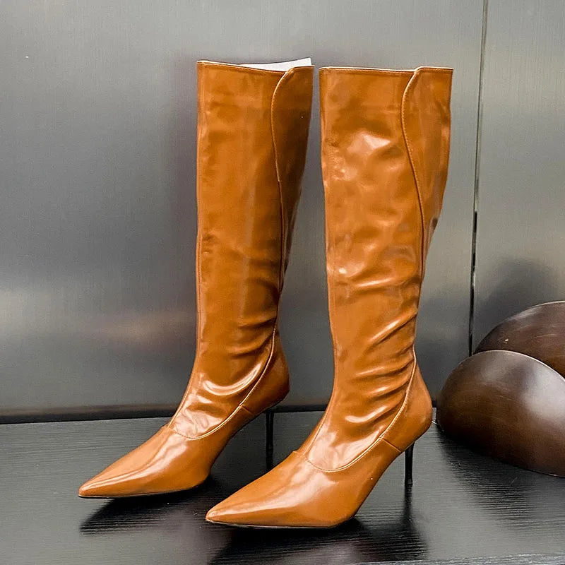 Elegant Unique Stylish Comfortable Chic Versatile Knee High Boots