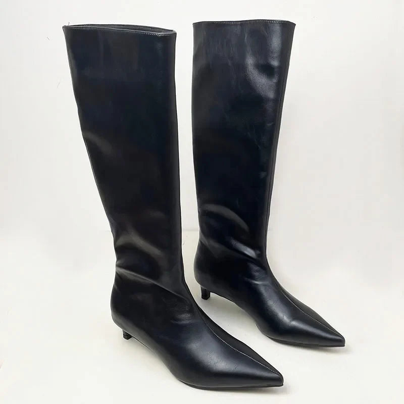 Trendy Unique Knee High Boots
