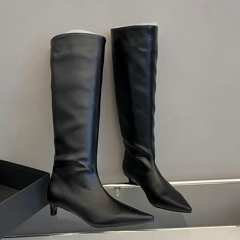 Trendy Unique Knee High Boots