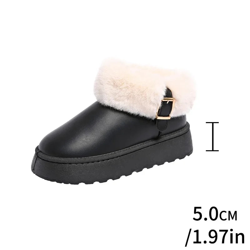 Furry Furry Shoes Newest Design Women's Boots Plush Warm Snow Boots