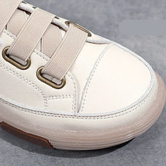 Genuine Leather Slip On Flats Moccasins Women's Casual Spring Autumn Skateboard