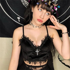 Women's Velvet Crop Tops