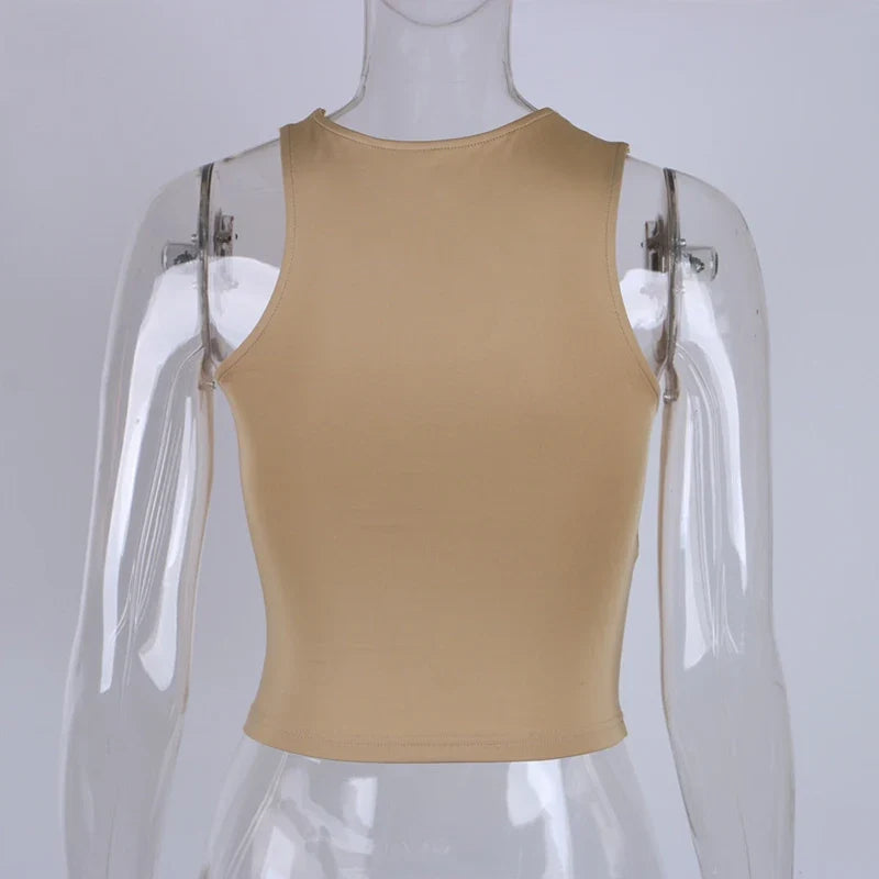 Cut Out Sexy Crop Off Shoulder Solid Skinny Sport Short Tops