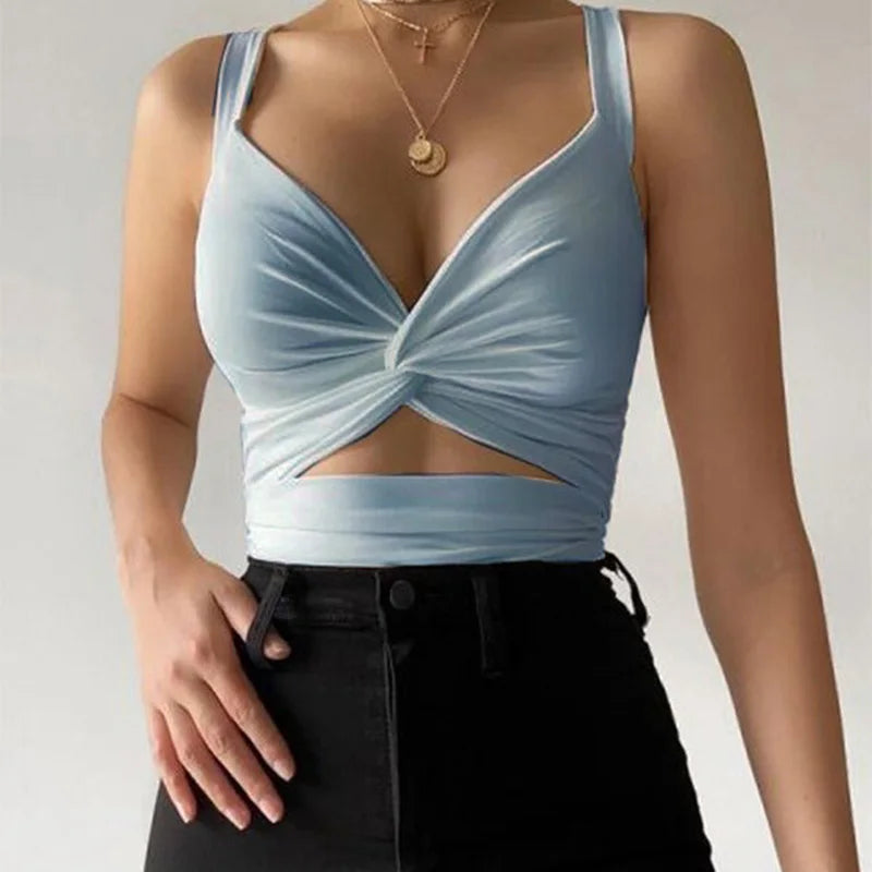 Sexy Sleeveless Short Crop Tops