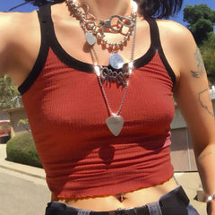 New Contrast Color Tank Top