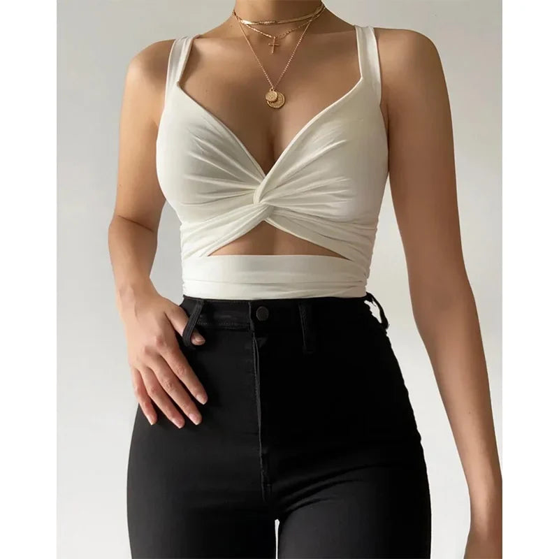 Sexy Sleeveless Short Crop Tops