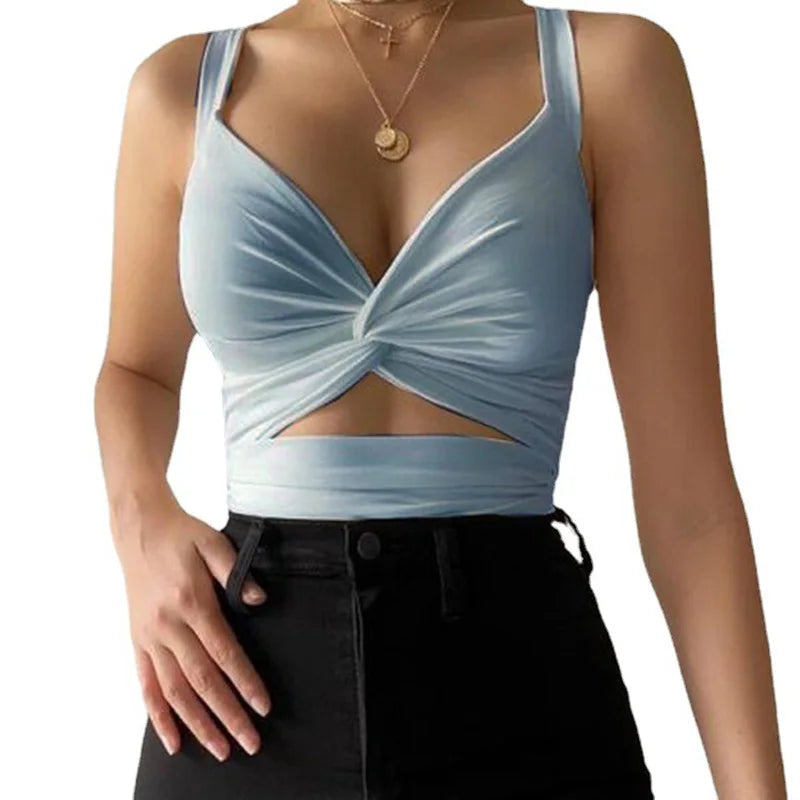 Sexy Sleeveless Short Crop Tops