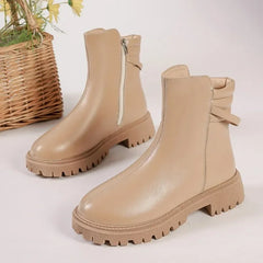Round Toe Modern High Quality Plus Size Versatile Ankle Boot