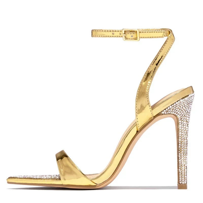Elegant Party Wedding Crystal Rhinestones Stripper High Heel
