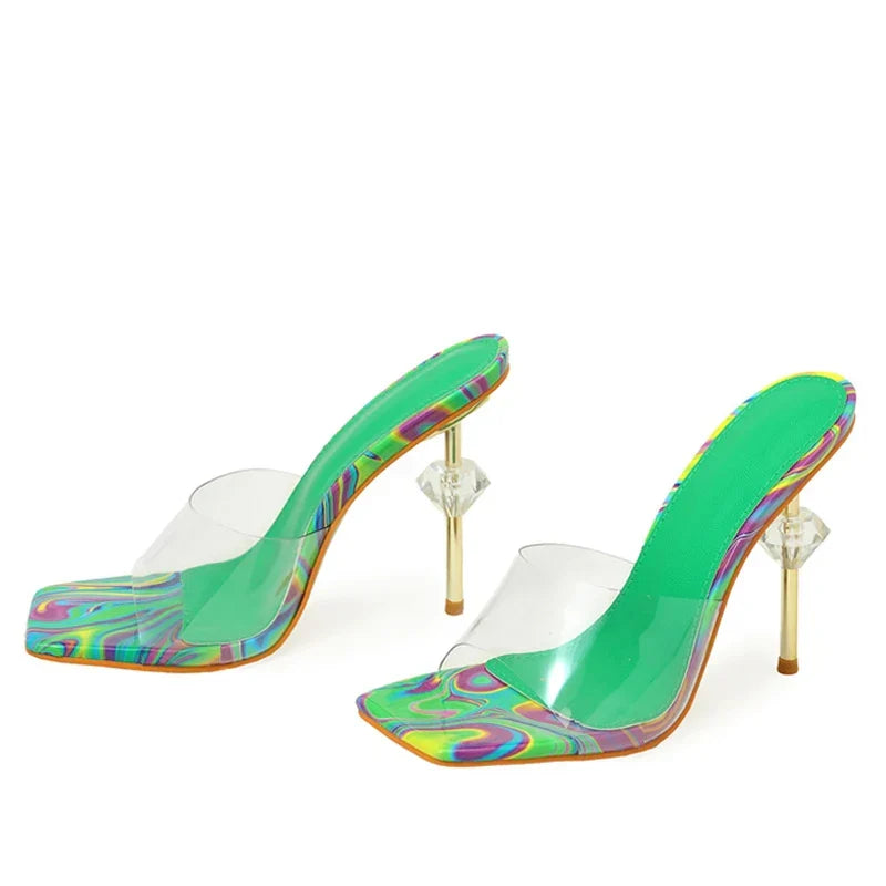 Daring New Strange High Heeled PVC Transparent High Heel
