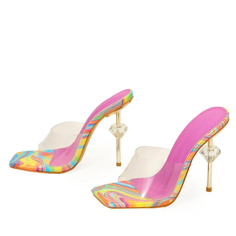 Daring New Strange High Heeled PVC Transparent High Heel