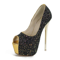 Peep Toe Extreme High Heel Nightclub High Heel High Heel