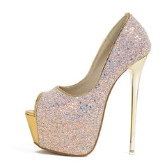 Peep Toe Extreme High Heel Nightclub High Heel High Heel