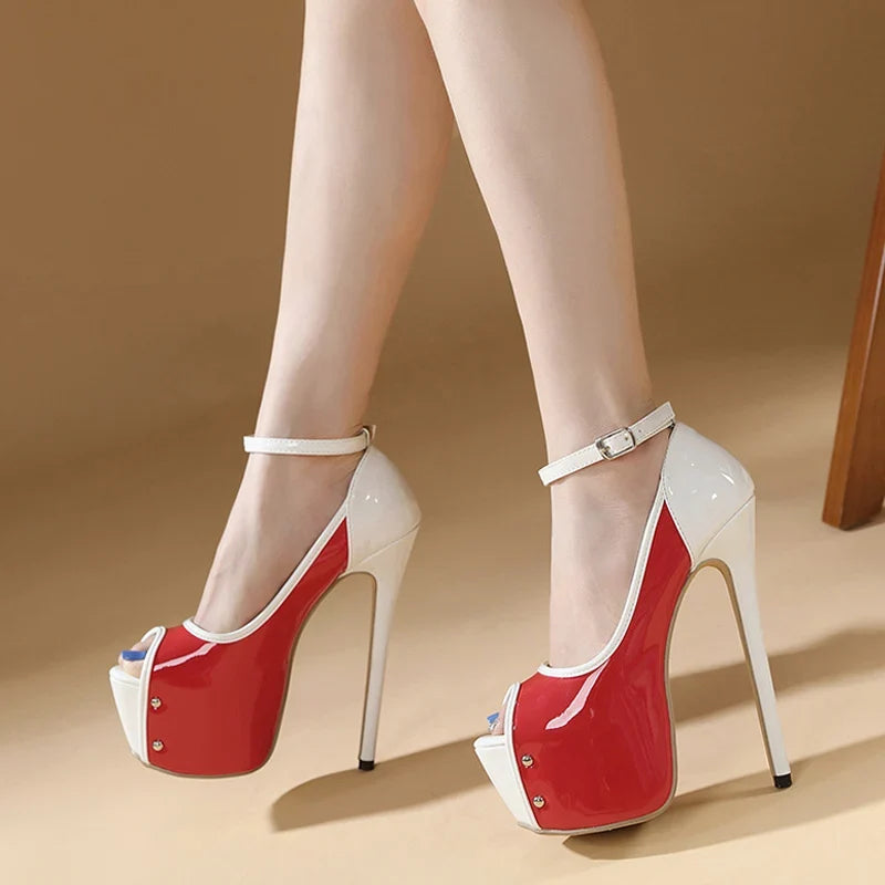 Glamorous Peep Toe Party Club Ultra High Heel High Heel High Heel