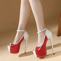 Glamorous Peep Toe Party Club Ultra High Heel High Heel High Heel