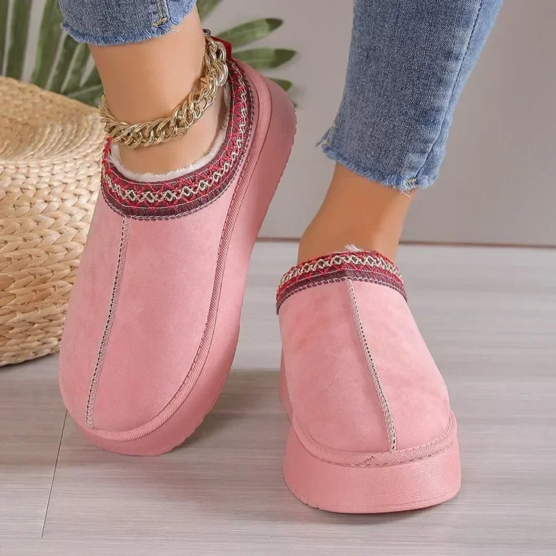 New Ankle Flats Platform Snow Boots