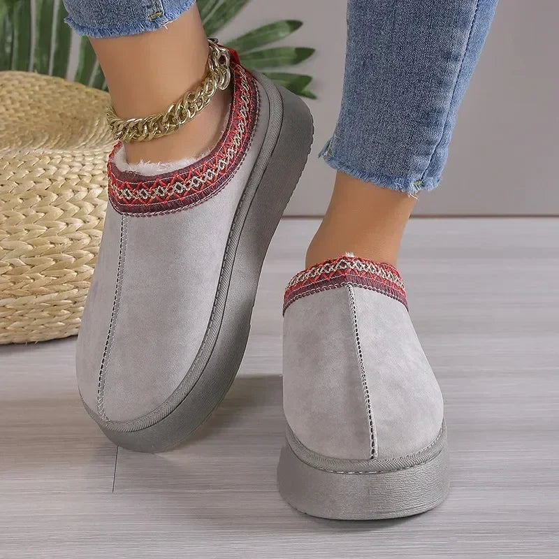 New Ankle Flats Platform Snow Boots
