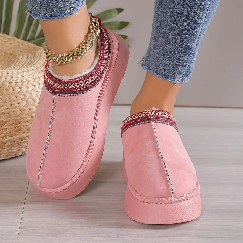 New Ankle Flats Platform Snow Boots
