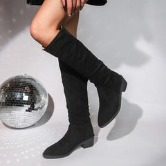 Trendy Chic Casual Elegant Warm Cozy Comfortable Knee High Boots