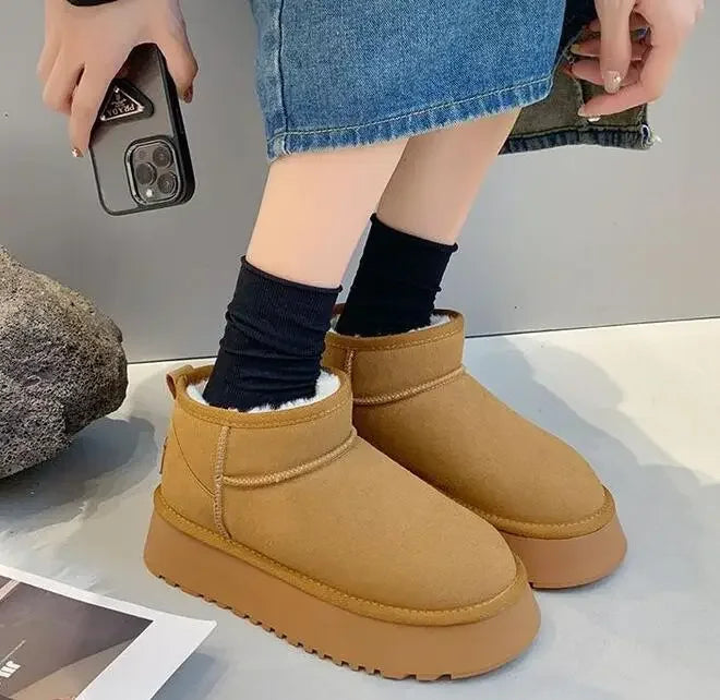 New Short Plush Warm Snow Boots