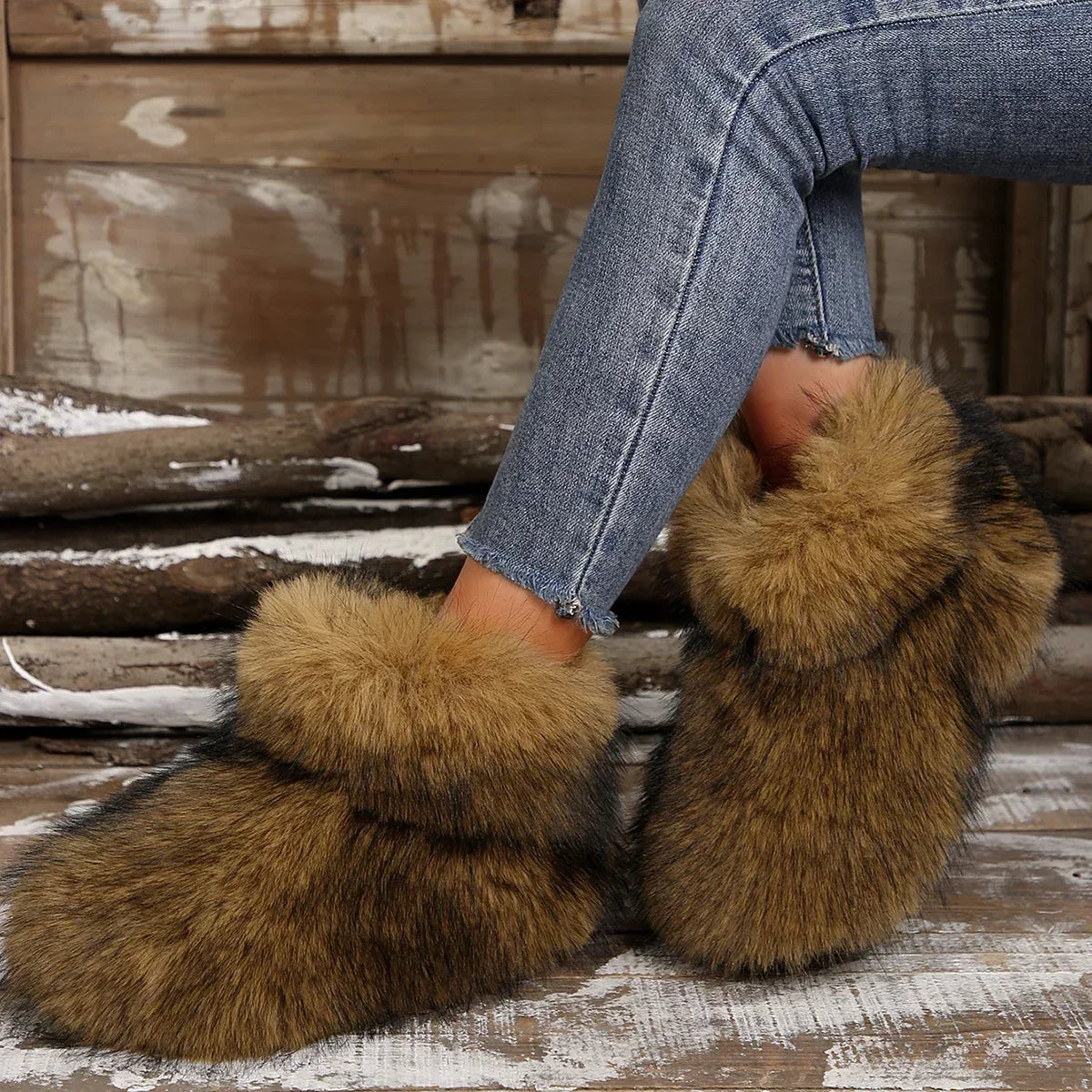 New Woman Boots High Boots Over-the-knee Fur Snow Boots