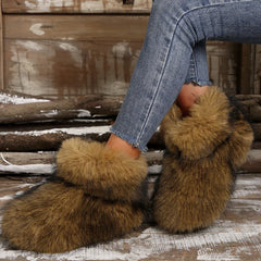 New Woman Boots High Boots Over-the-knee Fur Snow Boots