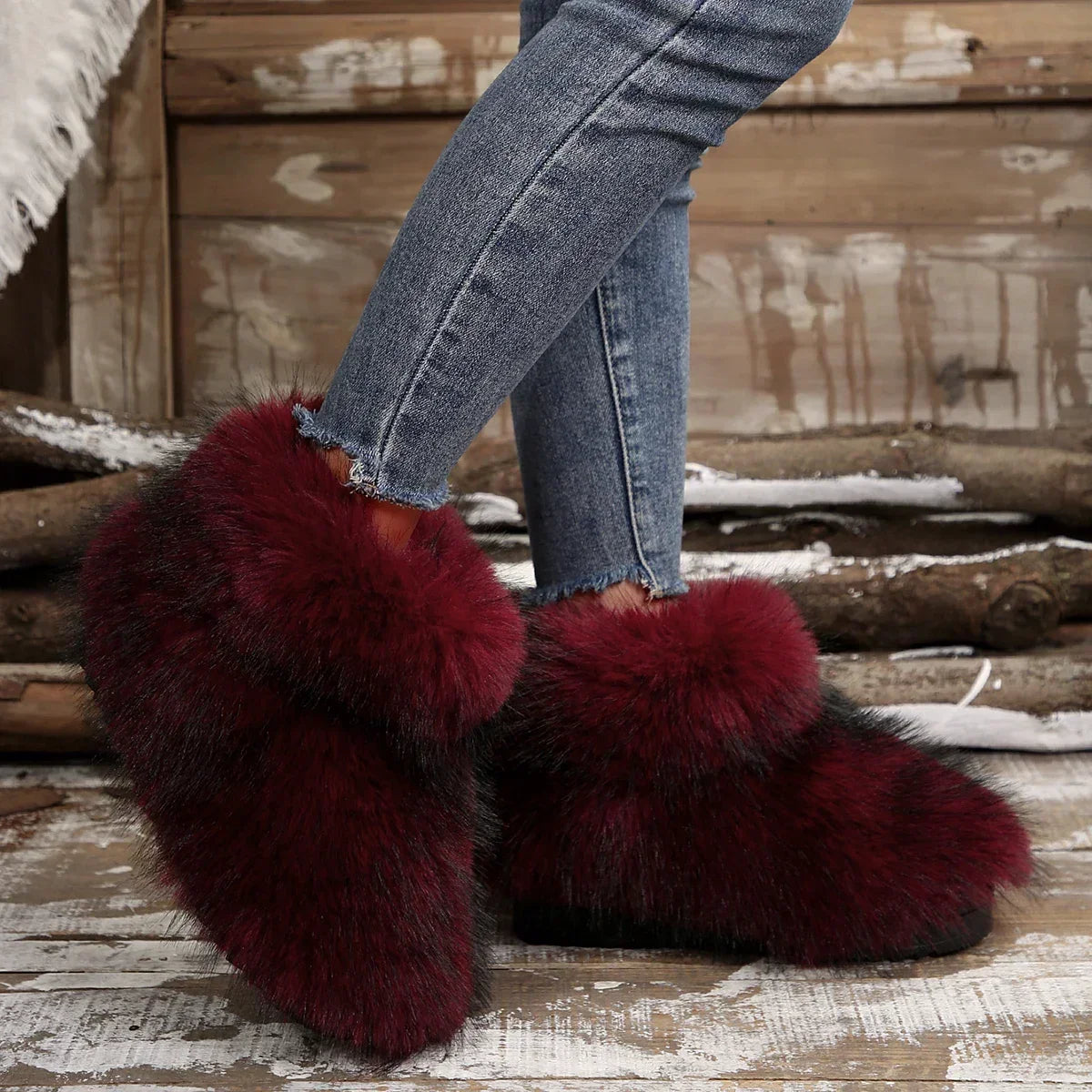 New Woman Boots High Boots Over-the-knee Fur Snow Boots