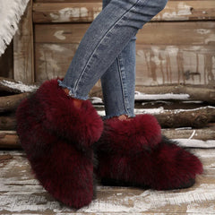 New Woman Boots High Boots Over-the-knee Fur Snow Boots