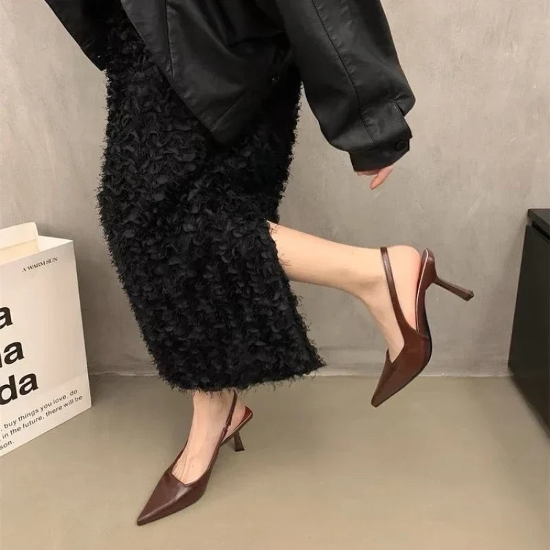 Chunky Transparent PVC Stylish New High Low Heel Pumps