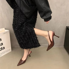 Chunky Transparent PVC Stylish New High Low Heel Pumps