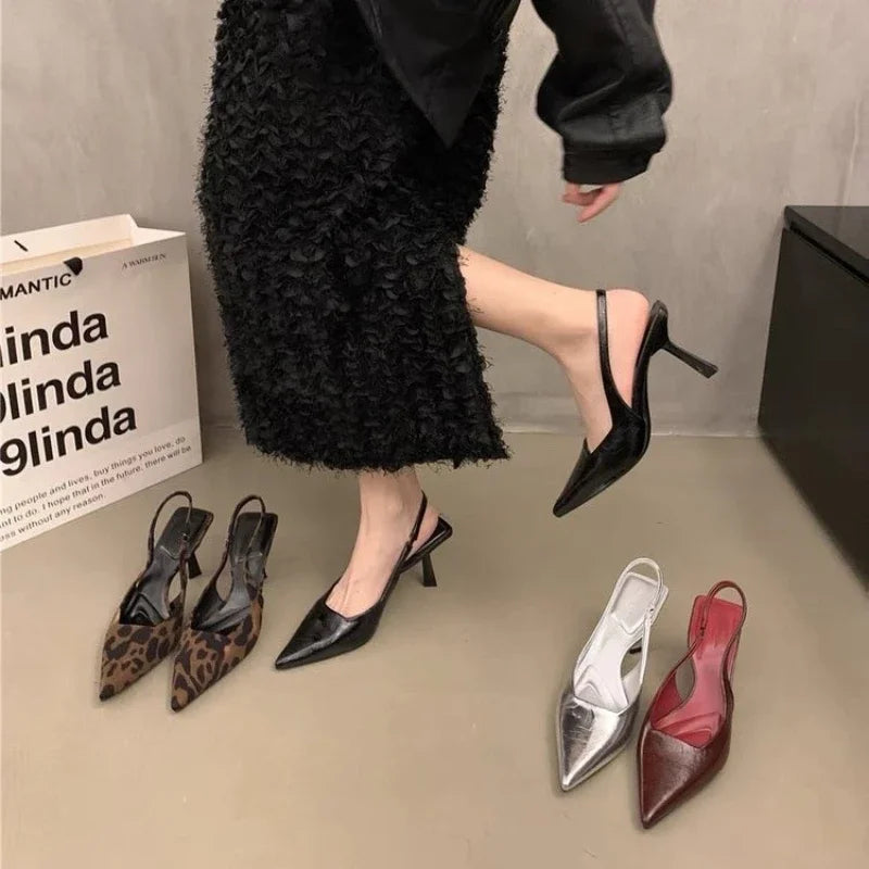 Chunky Transparent PVC Stylish New High Low Heel Pumps