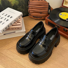 Height Increasing Comfortable Designer Moccasins Black Casual Loafers