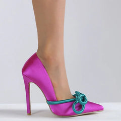 Shallow High Heel Pumps Elegant Wedding Banquet High Heel