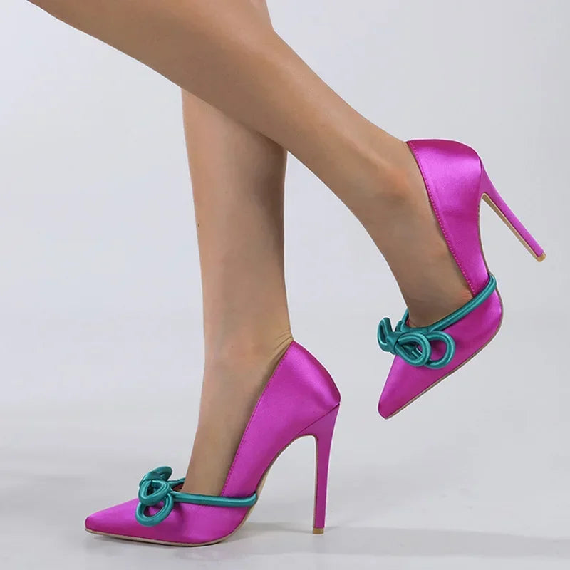 Shallow High Heel Pumps Elegant Wedding Banquet High Heel