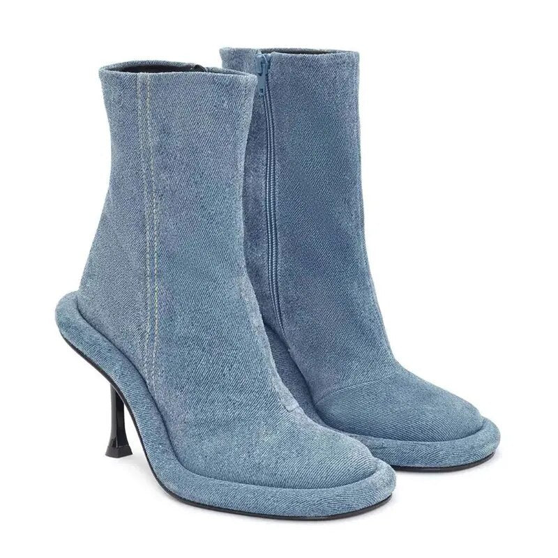 Lexa Round Zipper Heels