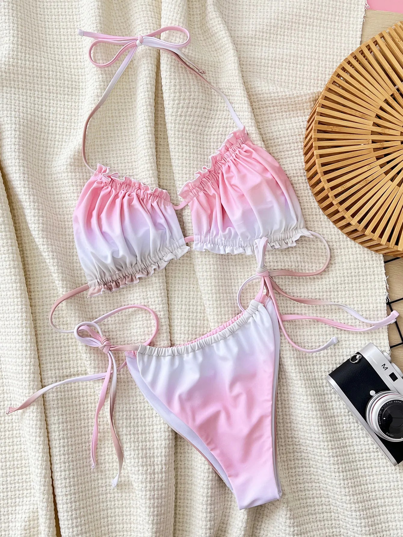 Sexy Pink Gradient Bikini