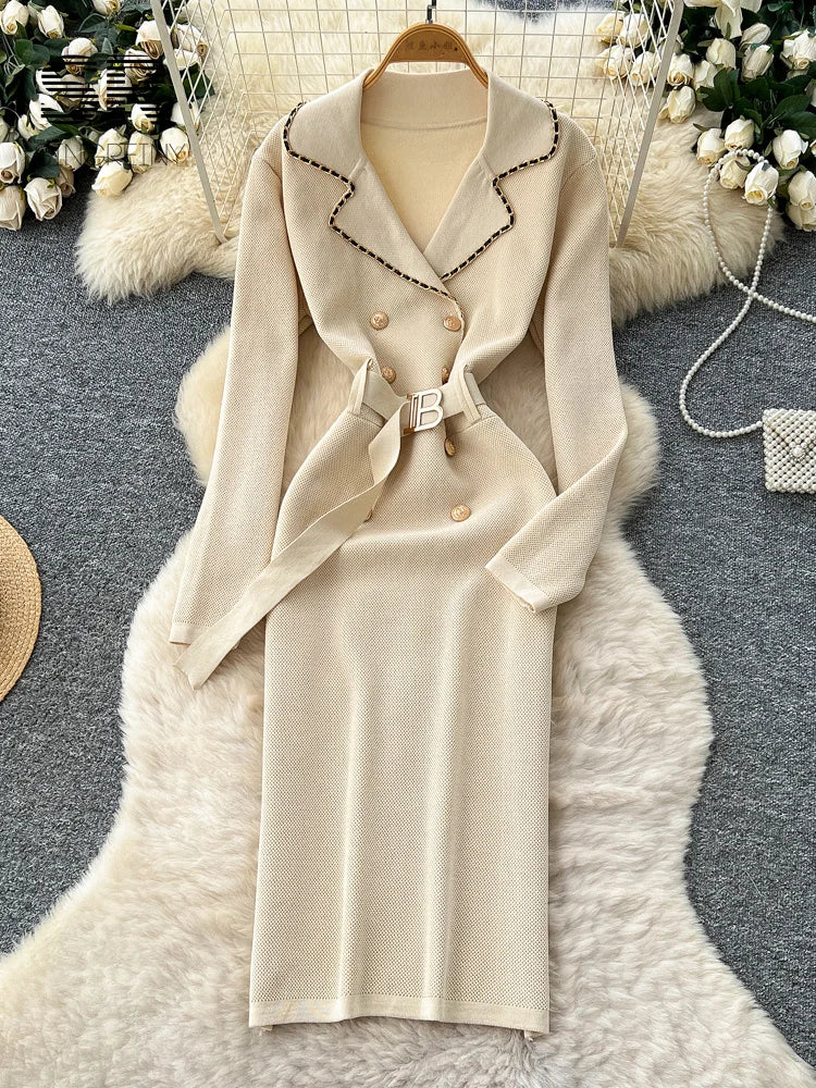 Office Lady Multicolor Dress