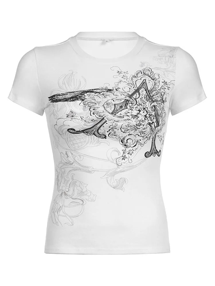 Retro Graphic Crop Top
