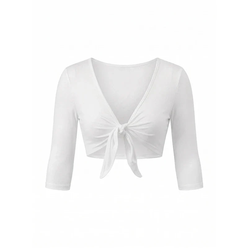 Thin Cover Up Streetwear Bolero T-shirt