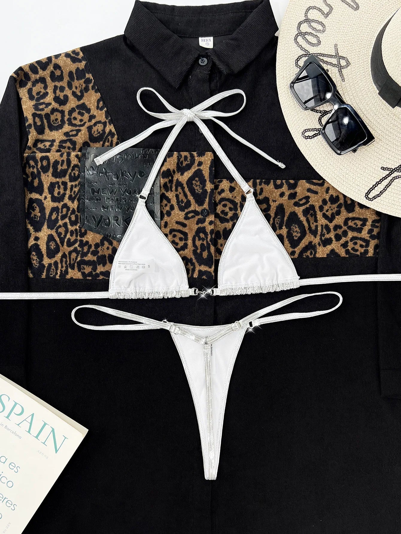 Sexy Silver Triangle Bikini