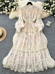 Senior Floral Long Dress