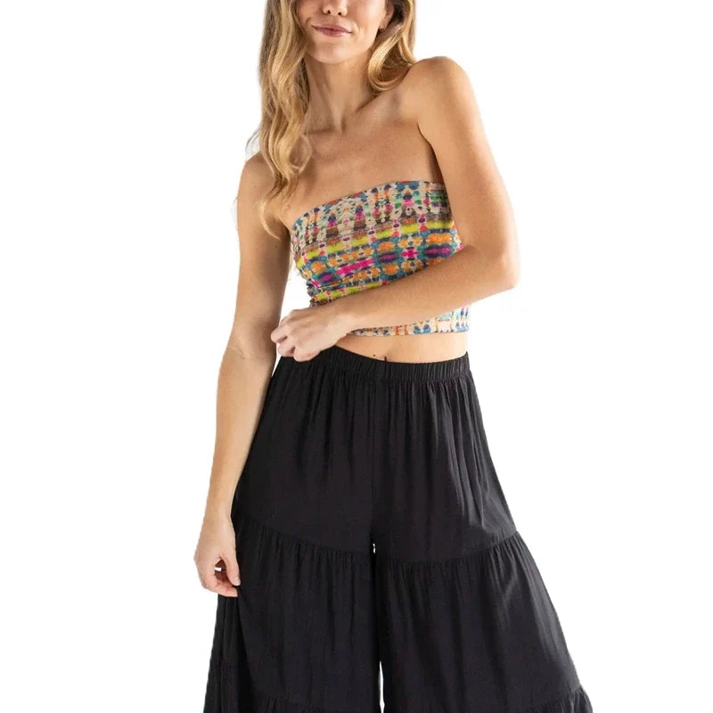 Fitness Girl Strapless Tube Tops